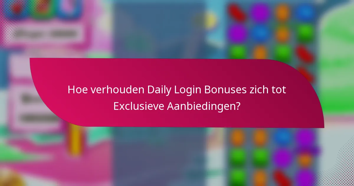 Hoe verhouden Daily Login Bonuses zich tot Exclusieve Aanbiedingen?